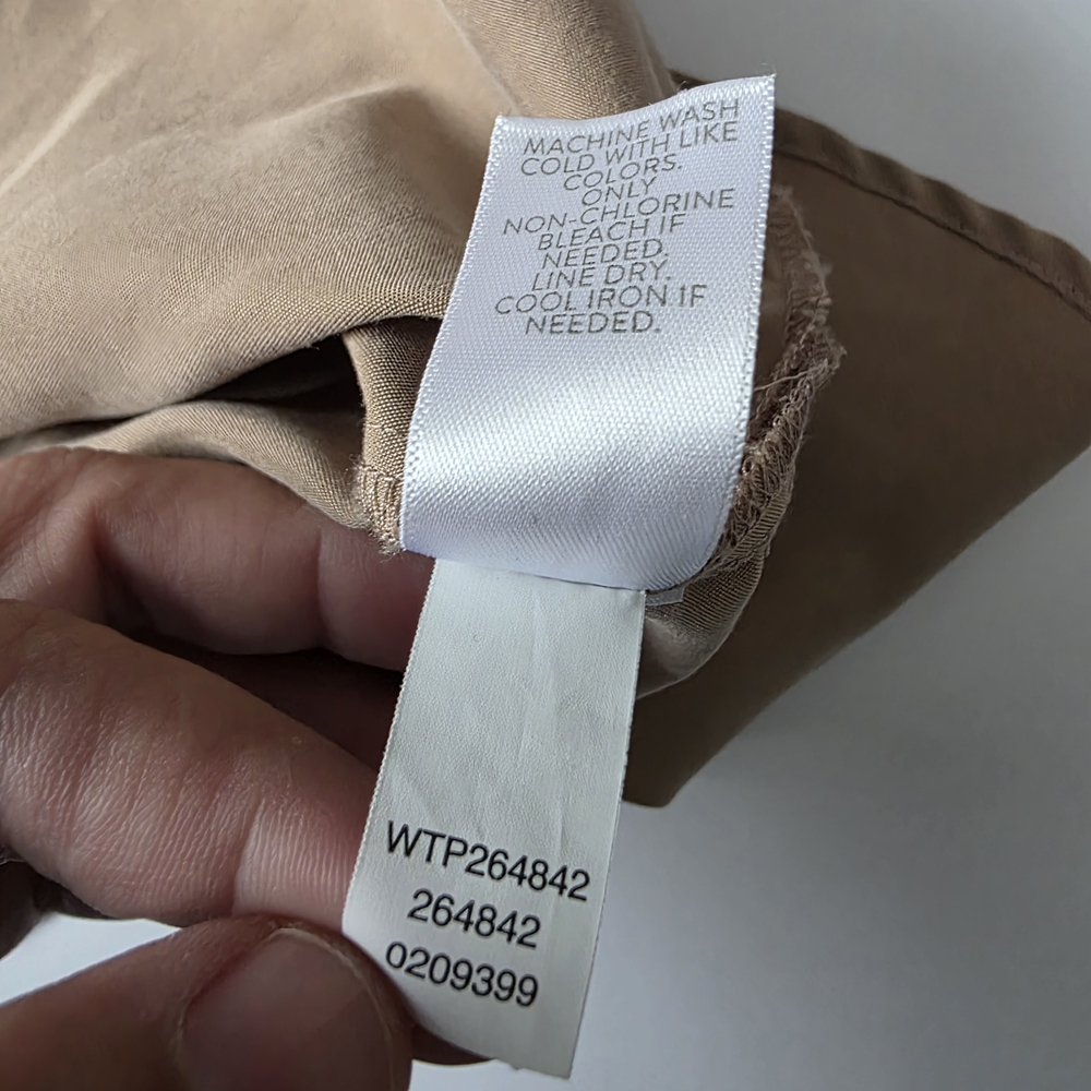 J. Jill Tunic Long Sleeve Sand-Washed Shirttail Tunic Brown Sugar Size MP - Picture 13 of 13